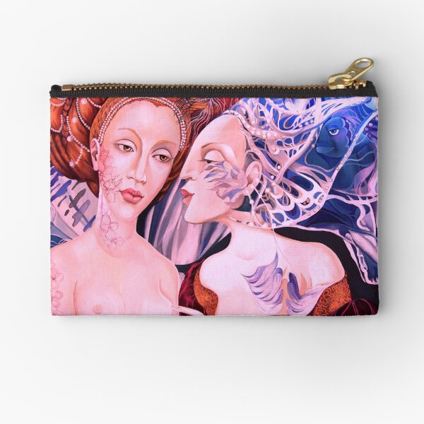 The Two Ladies- Winter and Autumn Zipper Pouch