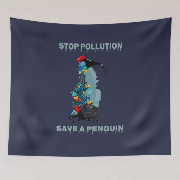 Item preview, Stop Pollution Save a Penguin designed and sold by IKOK.