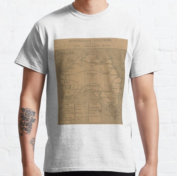 Australian Weather Map 2 May 1916 Classic T-Shirt