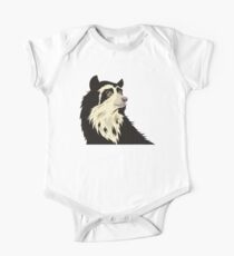 Brillenbär Baby Body Kurzarm