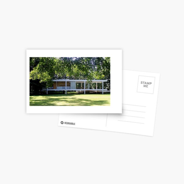 Mies van der Rohe Farnsworth House Postcard
