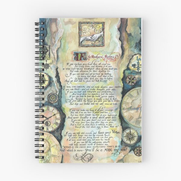 Item preview, Calligraphy of the poem "IF" by Rudyard Kipling designed and sold by FanitsaArt.