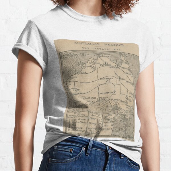 Australian Weather Map 23 May 1917 Classic T-Shirt