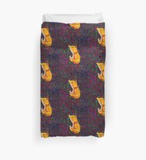 A Fox On Swirls - Bullies Rule Duvet Cover