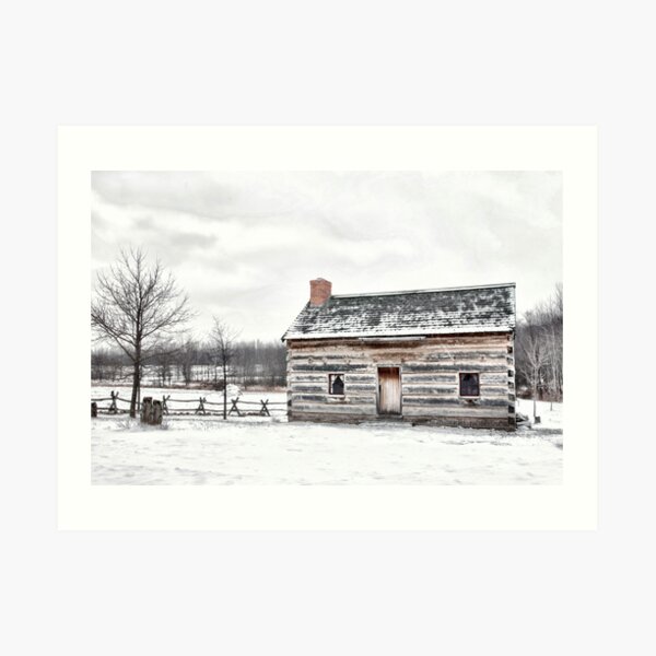 Winter Cottage Art Print