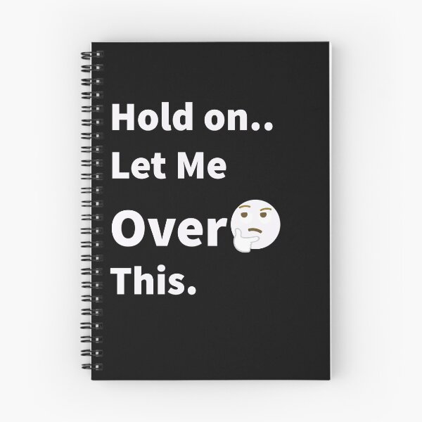 Item preview, Hold on Let Me Overthink This - Funny Gift Ideas for Cute Overthinker People designed and sold by ASClothDesign.