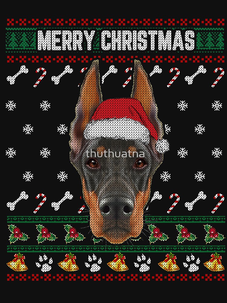 doberman christmas shirt