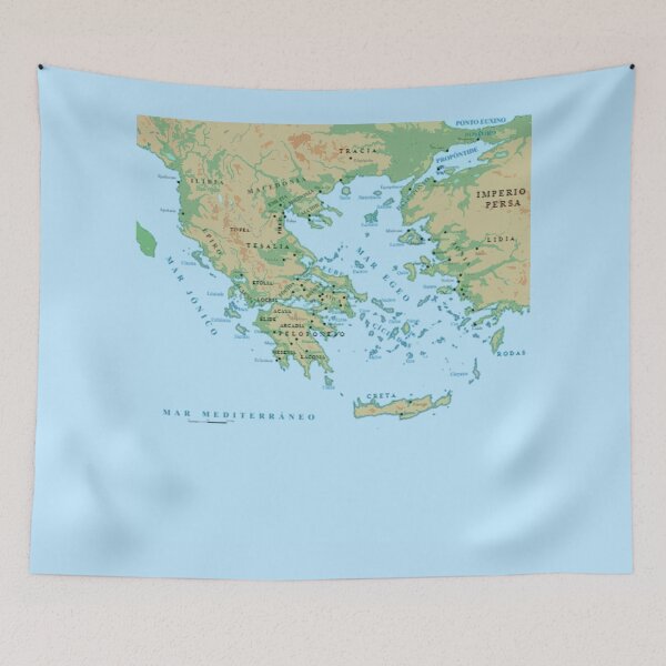 Item preview, Greece Map designed and sold by AsKartongs.