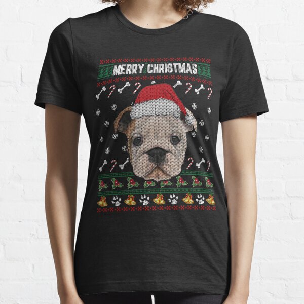 english bulldog christmas jumper