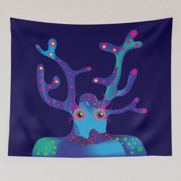 Item preview, Blue Tentacle Creature designed and sold by zeljkica.