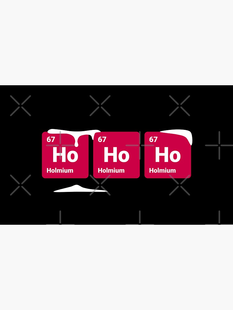 Thumbnail 3 of 3, Sticker, HoHoHo! Periodic Table Elements designed and sold by science-gifts.