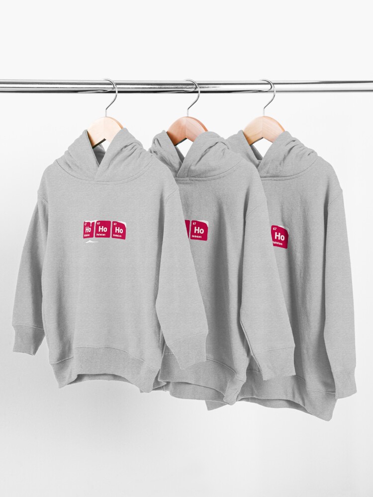 Alternate view of HoHoHo! Periodic Table Elements Toddler Pullover Hoodie