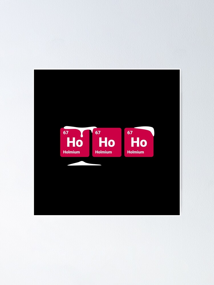 Alternate view of HoHoHo! Periodic Table Elements Poster