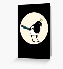 King Magpie Greeting Card