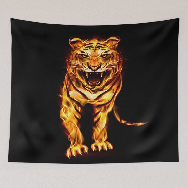 Item preview, Fire tiger designed and sold by leen12 Art Designs Prints.