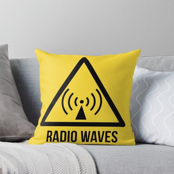 Item preview, Señal de peligro de ondas de radio. Peligro. Símbolo de precaución. designed and sold by 2monthsoff.