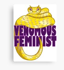 Venomous Feminist Canvas Print
