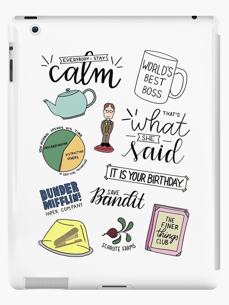 Funda y vinilo para iPad «El programa de televisión Office Art» de  lettersofjoy | Redbubble