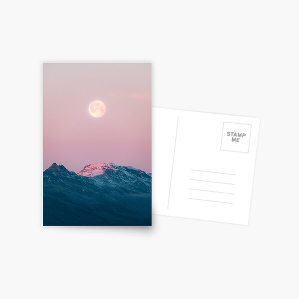 Item preview, Moon and the Mountains – Landscape Photography  designed and sold by regnumsaturni.