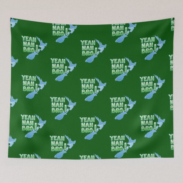 Item preview, YEAH NAH BRO! with New Zealand MAP designed and sold by jazzydevil.