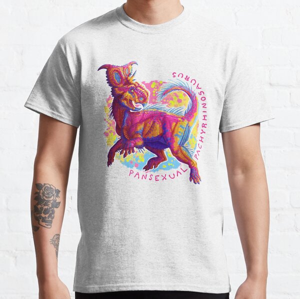 Pansexual Pachyrhinosaurus (with text) Classic T-Shirt