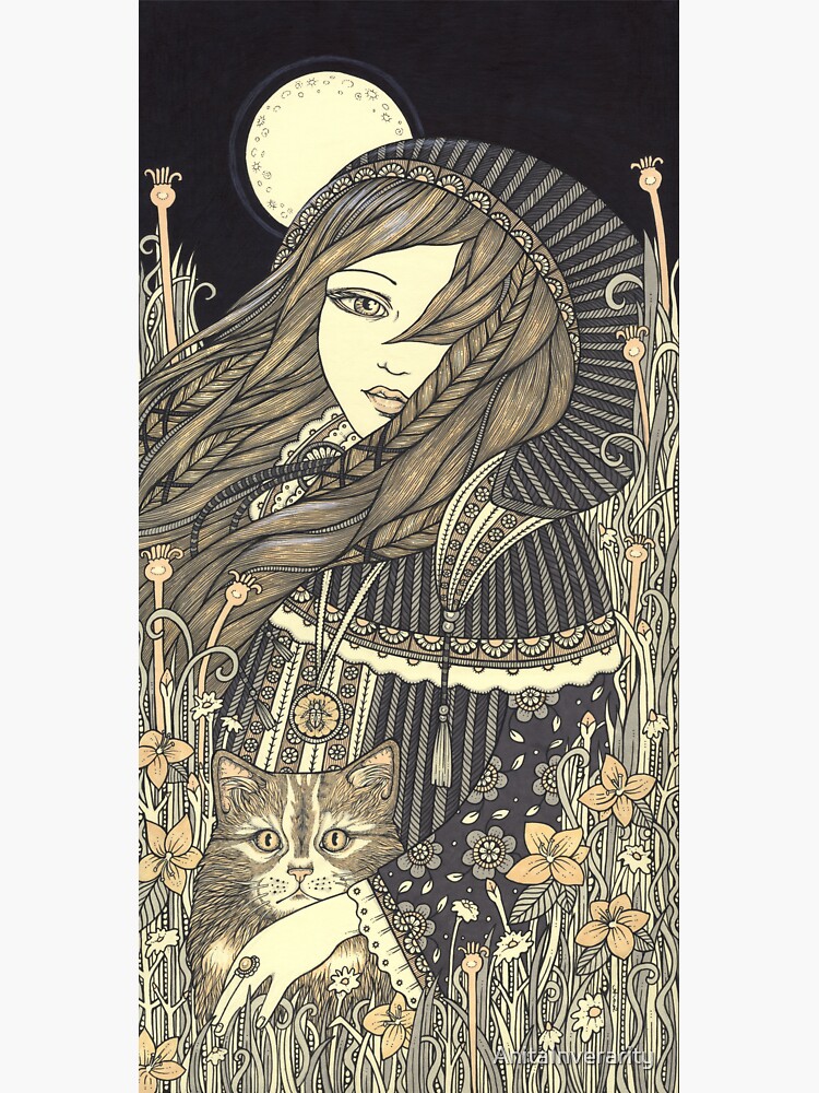 Thumbnail 3 of 3, Sticker, Freyja designed and sold by AnitaInverarity.