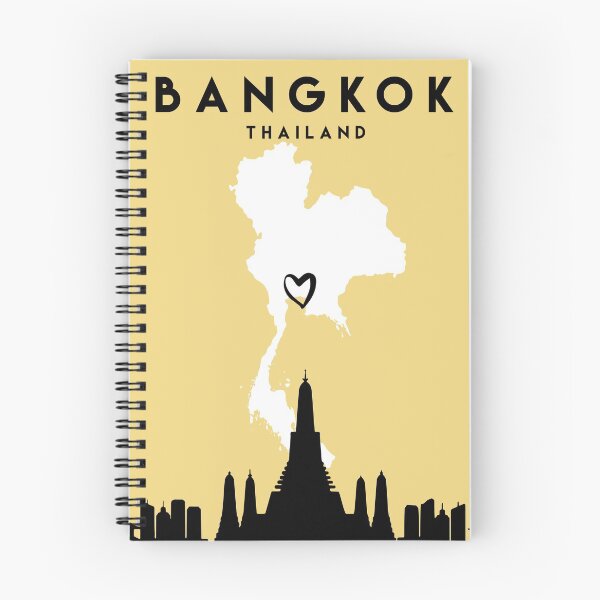 Item preview, BANGKOK THAILAND LOVE CITY SILHOUETTE SKYLINE ART designed and sold by deificusArt.