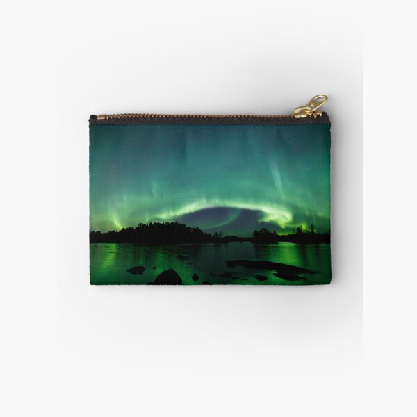 Item preview, Beautiful northern lights over lake designed and sold by Juhku.