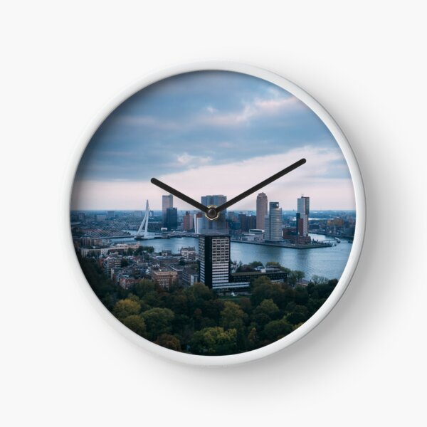 Rotterdam skyline, netherlands Clock