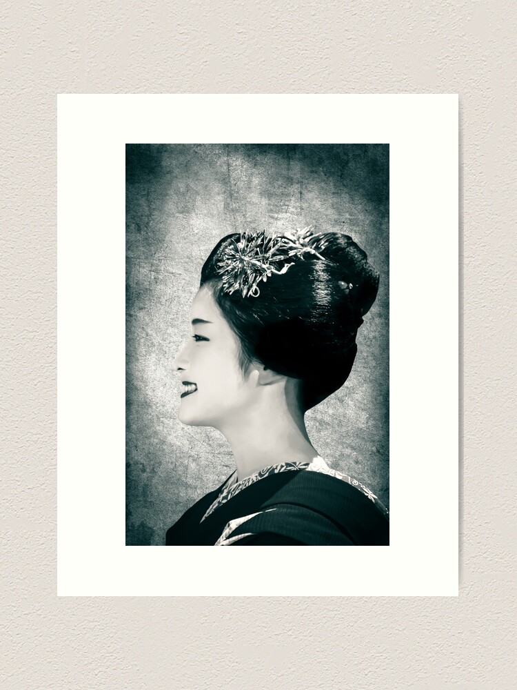 Impression artistique 'Sourire d'une Maiko' : autre vue