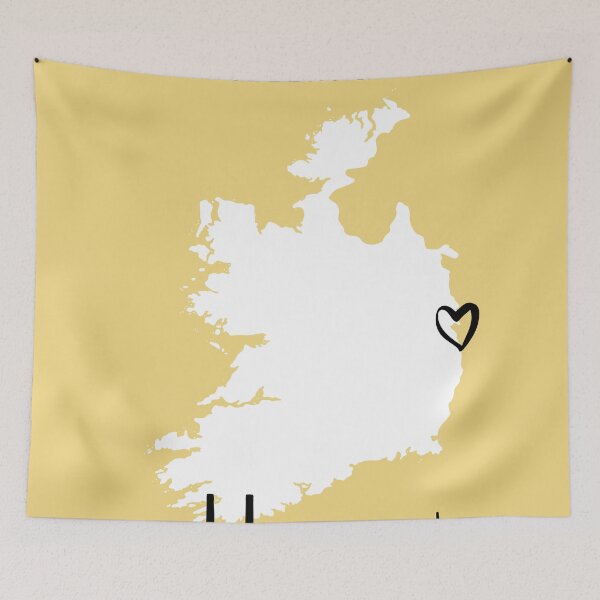 Item preview, DUBLIN IRELAND LOVE CITY SILHOUETTE SKYLINE ART designed and sold by deificusArt.