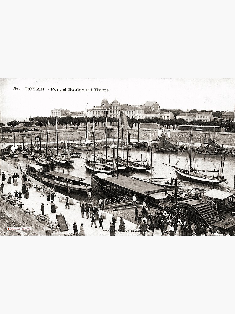 Aperçu 3 sur 3. Poster avec l'œuvre Port de Royan, années 1900 (2) créée et vendue par Richet.