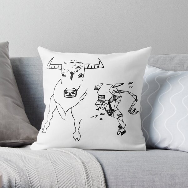Geometric Taurus (Stier) Dekokissen