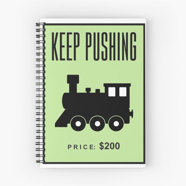 Item preview, Keep Pushing Monopoly Entrepreneur Motivation designed and sold by SuccessHunters.