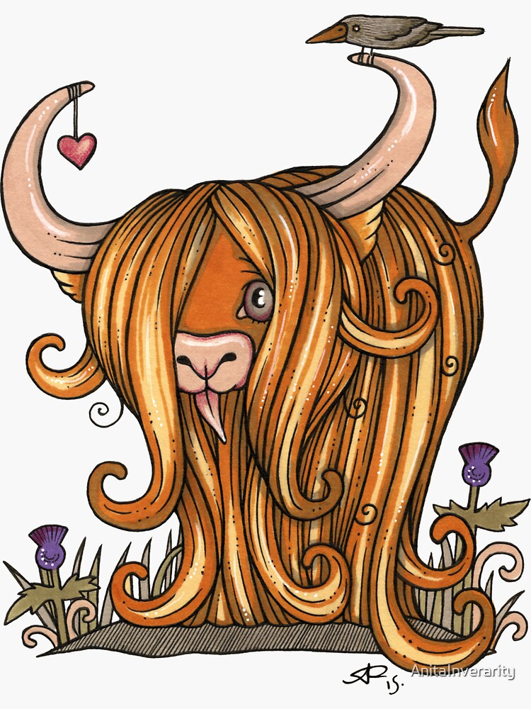 Thumbnail 3 of 3, Sticker, Coos Lick Twa designed and sold by AnitaInverarity.