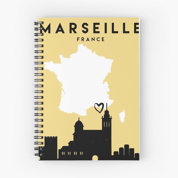 Item preview, MARSEILLE FRANCE LOVE CITY SILHOUETTE SKYLINE ART designed and sold by deificusArt.
