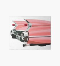 Pink Cadillac Art Board
