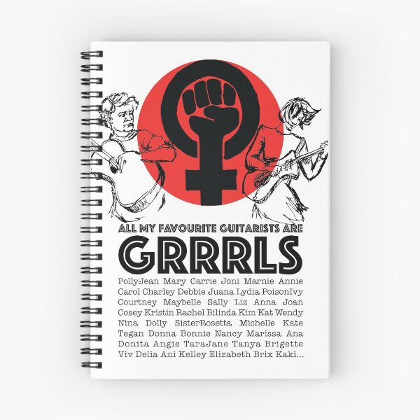 Item preview, All my favourite guitarists are grrrls designed and sold by LucySeaCrow.