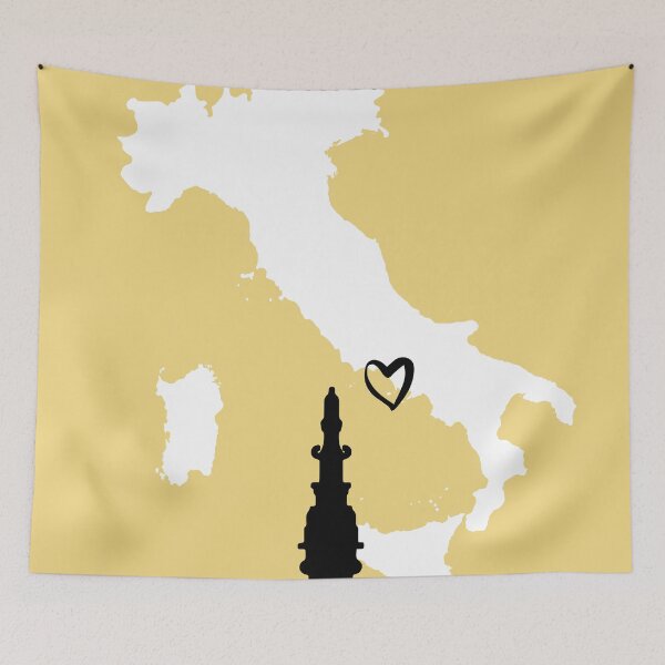Item preview, NAPLES ITALY LOVE CITY SILHOUETTE SKYLINE ART designed and sold by deificusArt.