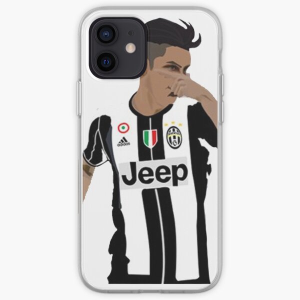 Paulo Dybala Mask Celebration Juventus Illustration Design iPhone Soft Case