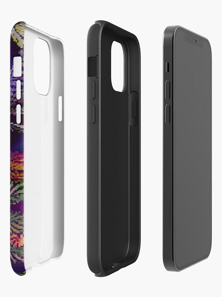 Alternate view of Psychedelic Marijuana Cannabis Leaves iPhone Case & Cover