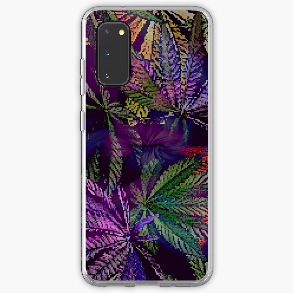 Psychedelic Marijuana Cannabis Leaves Case & Skin for Samsung Galaxy