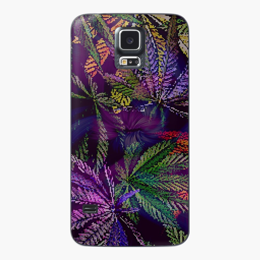 Psychedelic Marijuana Cannabis Leaves Case & Skin for Samsung Galaxy