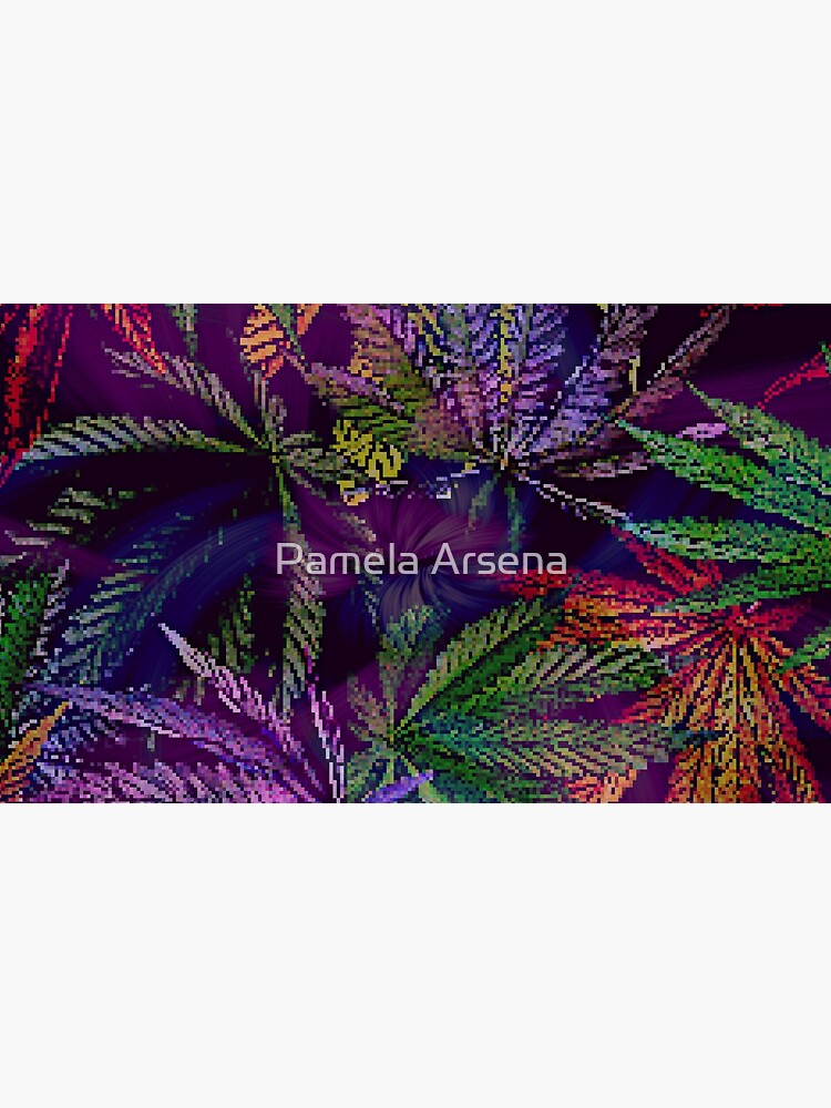 Psychedelic Marijuana Cannabis Leaves by xpressio