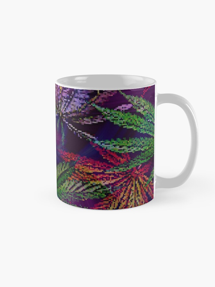 Alternate view of Psychedelic Marijuana Cannabis Leaves Mug