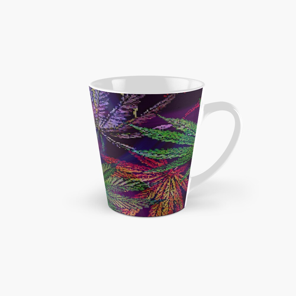 Psychedelic Marijuana Cannabis Leaves Mug