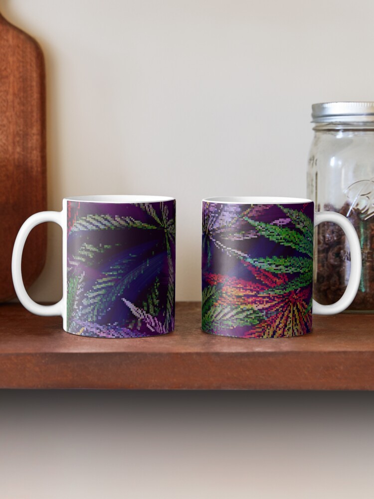 Alternate view of Psychedelic Marijuana Cannabis Leaves Mug