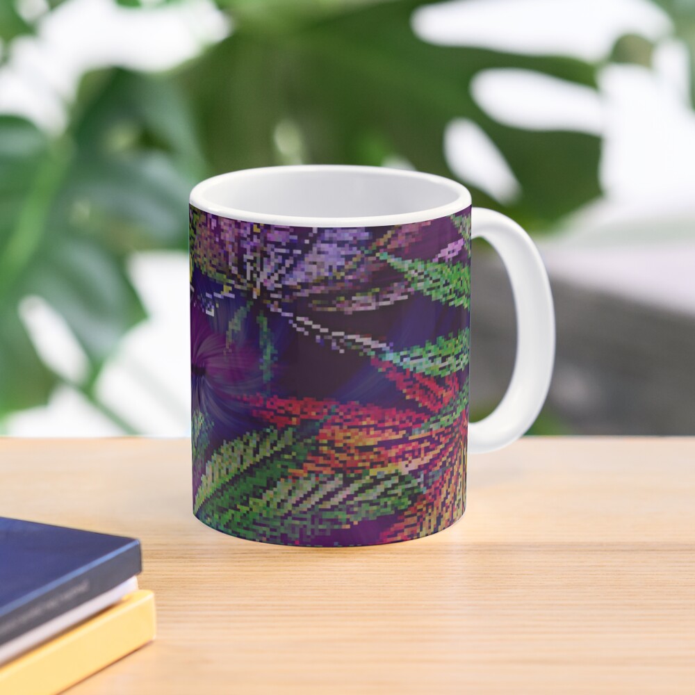 Psychedelic Marijuana Cannabis Leaves Mug
