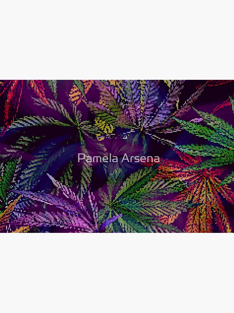 Psychedelic Marijuana Cannabis Leaves by xpressio