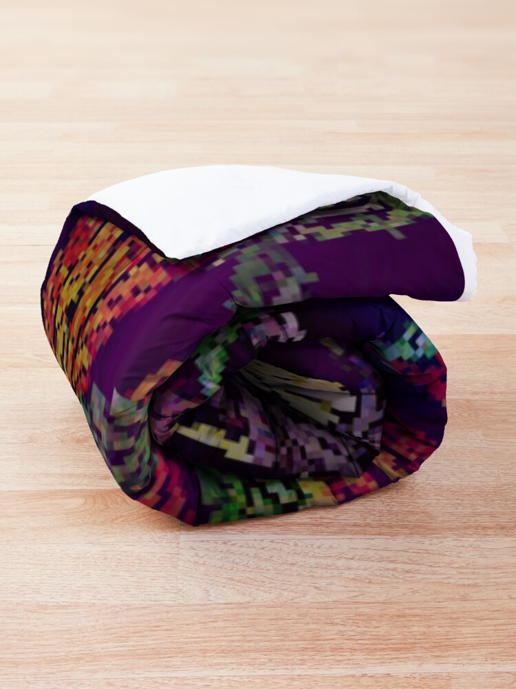 Alternate view of Psychedelic Marijuana Cannabis Leaves Comforter